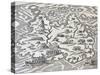 Trinity Island, Engraving from Universal Cosmology-Andre Thevet-Stretched Canvas