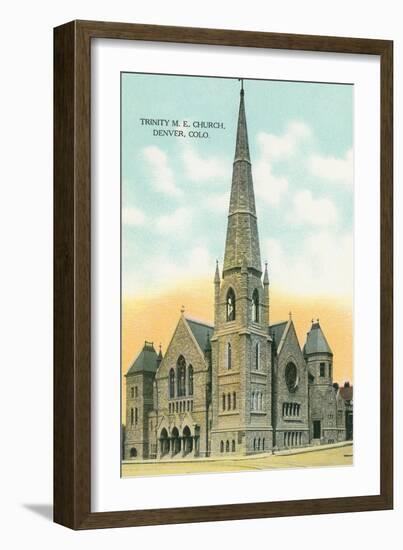 Trinity M.E. Church, Denver, Colorado-null-Framed Art Print