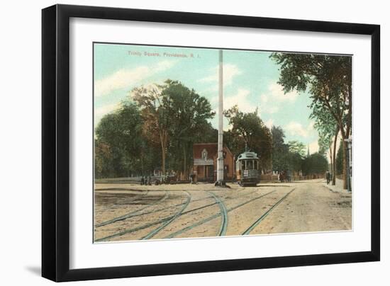 Trinity Square, Providence, Rhode Island-null-Framed Art Print