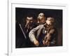 Trio d'amateurs-Honoré Daumier-Framed Giclee Print