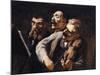 Trio d'amateurs-Honoré Daumier-Mounted Giclee Print