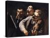 Trio d'amateurs-Honoré Daumier-Stretched Canvas