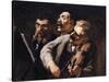 Trio d'amateurs-Honoré Daumier-Stretched Canvas