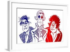 trio of French revolutionary leaders, 2019-Neale Osborne-Framed Giclee Print