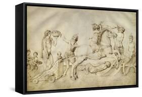 Triomphe de Bacchus-Jacopo Bellini-Framed Stretched Canvas