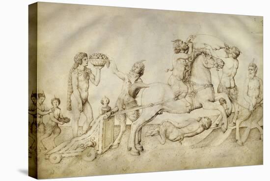Triomphe de Bacchus-Jacopo Bellini-Stretched Canvas