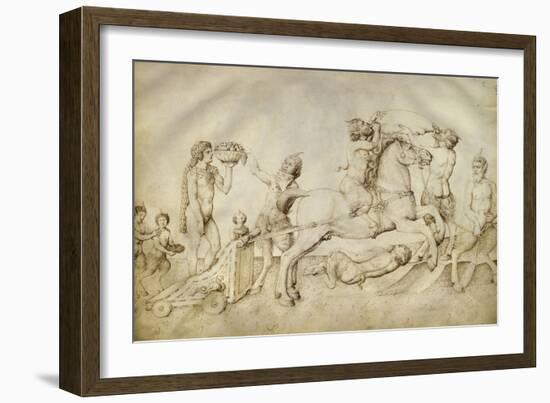 Triomphe de Bacchus-Jacopo Bellini-Framed Giclee Print