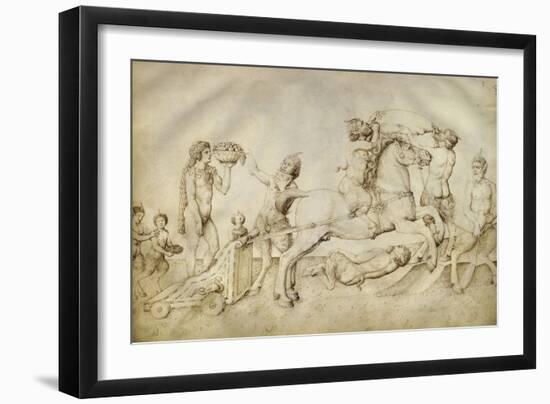 Triomphe de Bacchus-Jacopo Bellini-Framed Giclee Print