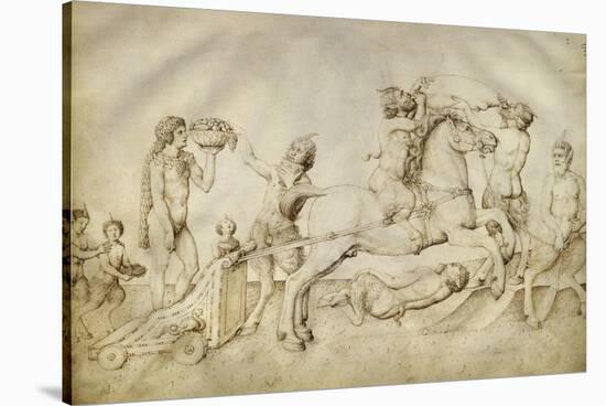 Triomphe de Bacchus-Jacopo Bellini-Stretched Canvas