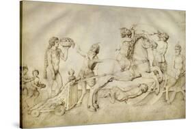 Triomphe de Bacchus-Jacopo Bellini-Stretched Canvas