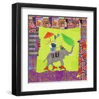 Trip in India-Mademoiselle Tralala-Framed Art Print