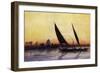 Trip on Nile by Felucca, from Empress Eugenie of France's Journey in Egypt-Charles Theodore Frere-Framed Giclee Print