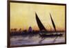 Trip on Nile by Felucca, from Empress Eugenie of France's Journey in Egypt-Charles Theodore Frere-Framed Giclee Print