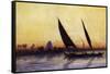 Trip on Nile by Felucca, from Empress Eugenie of France's Journey in Egypt-Charles Theodore Frere-Framed Stretched Canvas