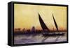 Trip on Nile by Felucca, from Empress Eugenie of France's Journey in Egypt-Charles Theodore Frere-Framed Stretched Canvas