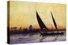 Trip on Nile by Felucca, from Empress Eugenie of France's Journey in Egypt-Charles Theodore Frere-Stretched Canvas