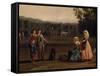 Trip to Caserta Royal Estates-Jacob Philipp Hackert-Framed Stretched Canvas