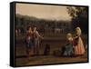 Trip to Caserta Royal Estates-Jacob Philipp Hackert-Framed Stretched Canvas