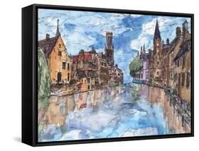 Trip to Europe I-Melissa Wang-Framed Stretched Canvas