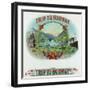 Trip to Norway Brand Cigar Box Label, Nautical-Lantern Press-Framed Art Print