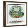 Trip to Norway Brand Cigar Box Label, Nautical-Lantern Press-Framed Art Print