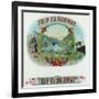 Trip to Norway Brand Cigar Box Label, Nautical-Lantern Press-Framed Art Print