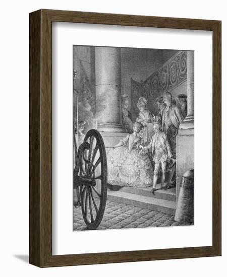 Trip to the Opera-Jean Michel the Younger Moreau-Framed Giclee Print