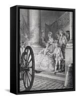 Trip to the Opera-Jean Michel the Younger Moreau-Framed Stretched Canvas