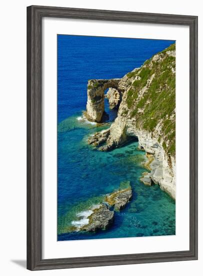 Tripitos Arch, Paxos, Paxi, Ionian Islands, Greek Islands, Greece, Europe-Tuul-Framed Photographic Print