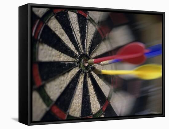 Triple Bullseye-null-Framed Stretched Canvas