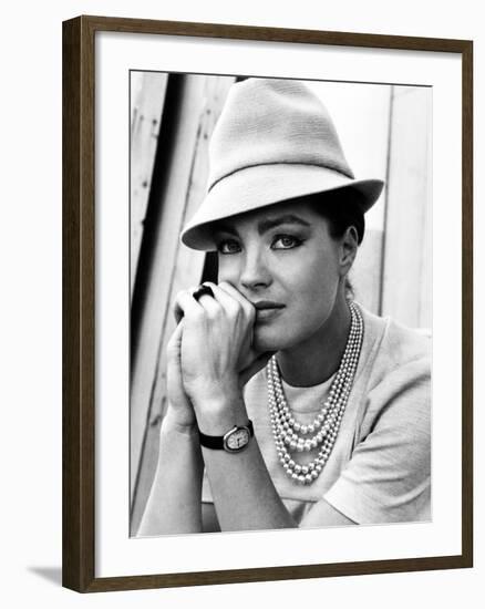 Triple Cross, Romy Schneider, 1967-null-Framed Photo