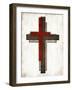 Triple Cross-Milli Villa-Framed Art Print