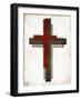 Triple Cross-Milli Villa-Framed Art Print