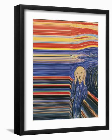 Triple Echo-Eccentric Accents-Framed Art Print