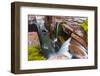 Triple Falls, Glacier National Park, Montana-Russ Bishop-Framed Photographic Print