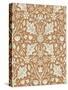 Triple Net Wallpaper, Paper, England, Late 19th Century-William Morris-Stretched Canvas