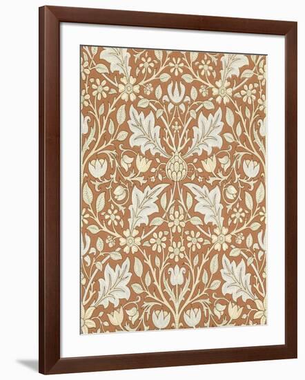 Triple Net Wallpaper, Paper, England, Late 19th Century-William Morris-Framed Giclee Print