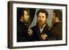 Triple Portrait of Goldsmith-Lorenzo Lotto-Framed Giclee Print