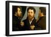 Triple Portrait of Goldsmith-Lorenzo Lotto-Framed Giclee Print