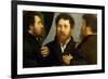 Triple Portrait of Goldsmith-Lorenzo Lotto-Framed Giclee Print