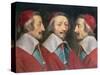 Triple Portrait of the Head of Richelieu, 1642-Philippe De Champaigne-Stretched Canvas
