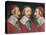 Triple Portrait of the Head of Richelieu, 1642-Philippe De Champaigne-Stretched Canvas