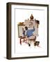 "Triple Self-Portrait", February 13,1960-Norman Rockwell-Framed Premium Giclee Print