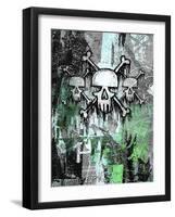 Triple Skulls-Roseanne Jones-Framed Giclee Print