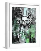 Triple Skulls-Roseanne Jones-Framed Giclee Print