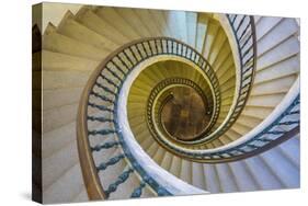 Triple Spiral Staircase of Floating Stairs, Convent of Santo Domingo De Bonaval-Peter Adams-Stretched Canvas