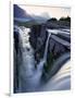 Triple Waterfall at Logan Pass, Glacier National Park, Montana, USA-Chuck Haney-Framed Photographic Print