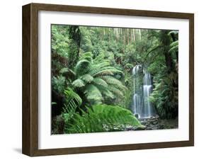 Triplet Falls, Victoria, Australia-Peter Adams-Framed Premium Photographic Print