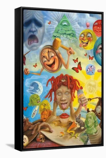 Trippie Redd - Art-Trends International-Framed Stretched Canvas