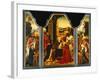 Triptych: Adoration of the Magi, with St. James Presenting the Donor and St. Catherine of…-Master of the Holy Blood-Framed Giclee Print